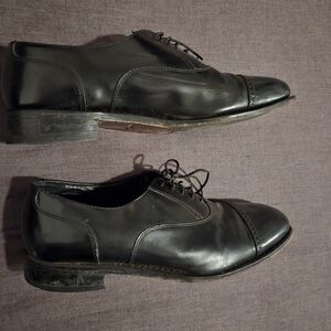 Florsheim Black Leather Cap Toe Oxford Shoes | Lace-Up Dress Shoes | men’s 10.5